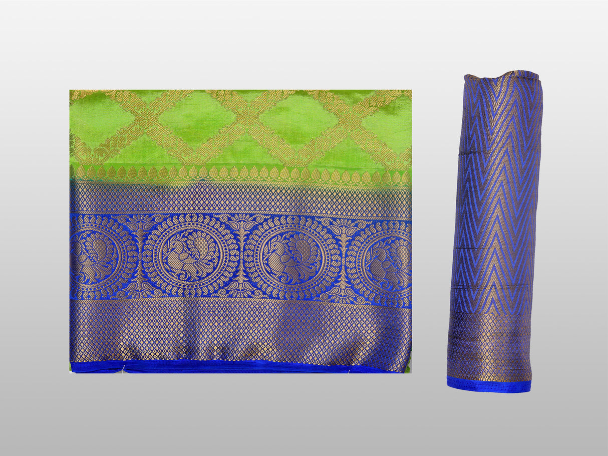 Mimosa Womens Art Silk Saree Kanjivaram Liril Color