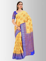 Mimosa Womens Art Silk Saree Kanjivaram Tusser Color