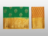 Mimosa Womens Art Silk Saree Paithani Green Color