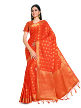 Mimosa Womens Crepe Saree Mysore Silk Peach Color