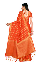 Mimosa Womens Crepe Saree Mysore Silk Peach Color