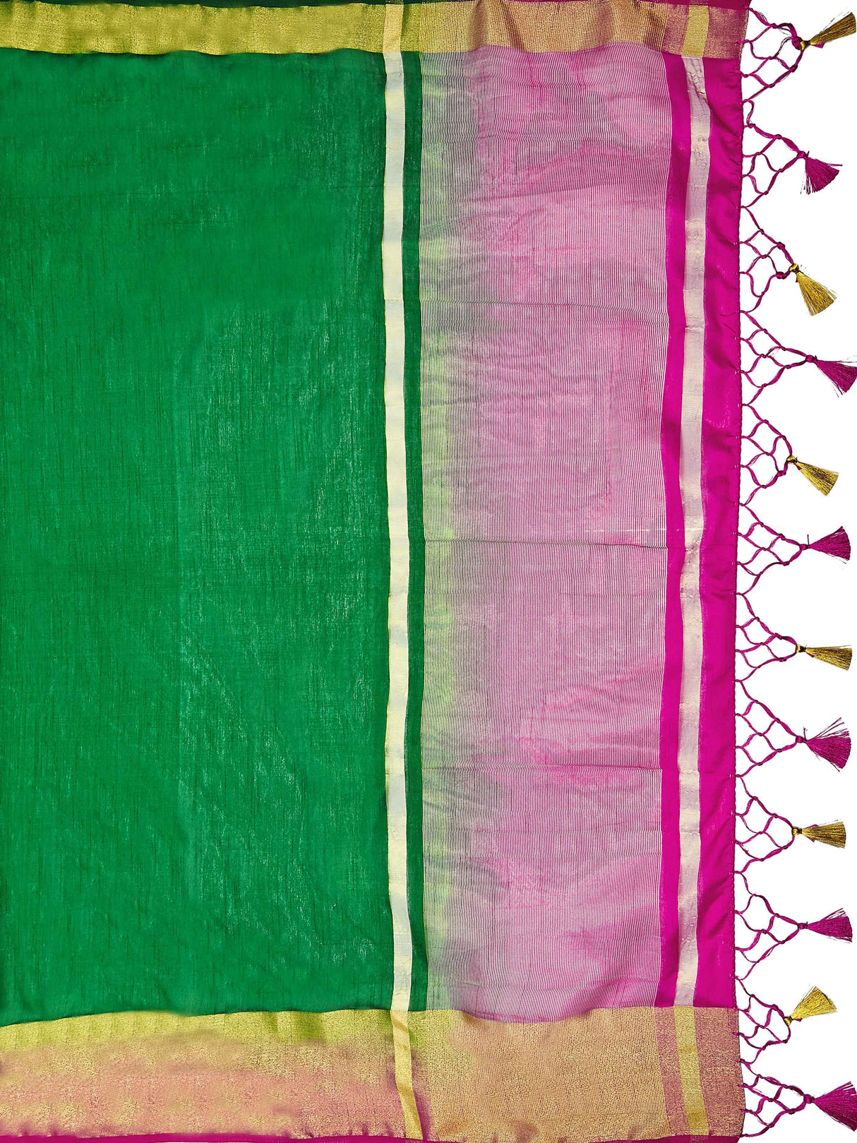 Mimosa Womens Art Silk Saree Kanjivaram BGreen Color