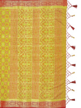 Mimosa Womens Art Silk Saree Kanjivaram Pista Color