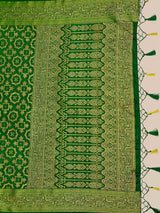 Mimosa Womens Art Silk Saree Kanjivaram Green Color