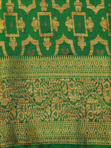 Mimosa Womens Art Silk Saree Kanjivaram Green Color