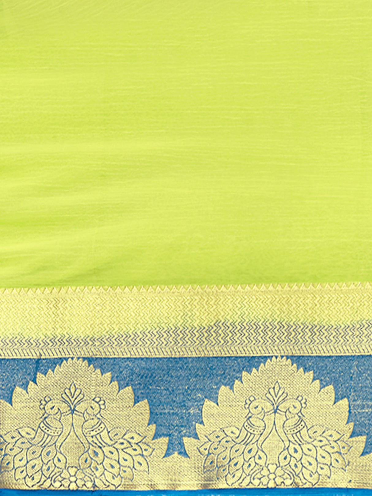 Mimosa Womens Chiffon Saree Banarasi style Yellow Color