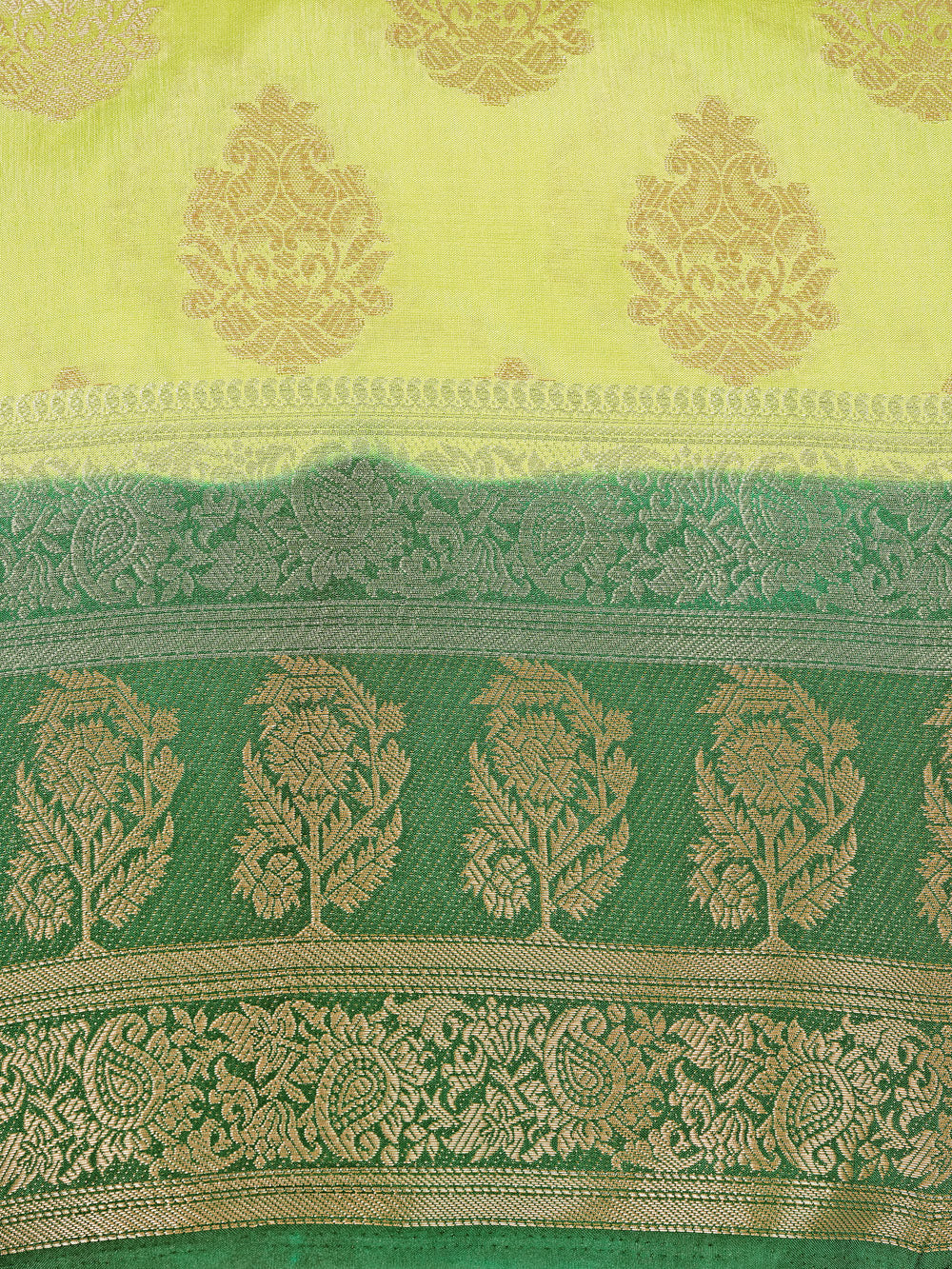 Mimosa Womens Art Silk Saree Kanjivaram Pista Color