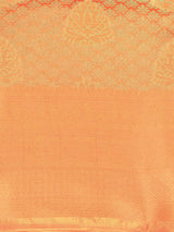 Mimosa Womens Art Silk Saree Kanjivaram Orange Color