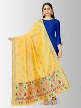 MIMOSA Women's Floral Art Silk Dupatta