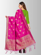 Mimosa Women's Banarasi Art Silk dupatta Color