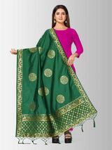 MIMOSA Women's Banarasi Art Silk dupatta Color