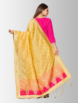 MIMOSA Women's Banarasi Art Silk dupatta Color