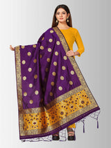 Mimosa Women's Banarasi Art Silk dupatta Color