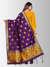 Mimosa Women's Banarasi Art Silk dupatta Color