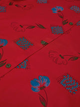 Mimosa Women Red Color Printed Straight Kurta