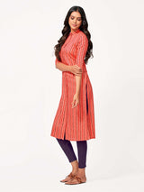 Mimosa Women Pink Color Printed Straight Kurta