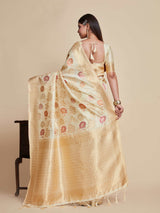 Mimosa Women's Woven Design Kanjivaram Art Silk Saree With Blouse Piece : SA00001058HW