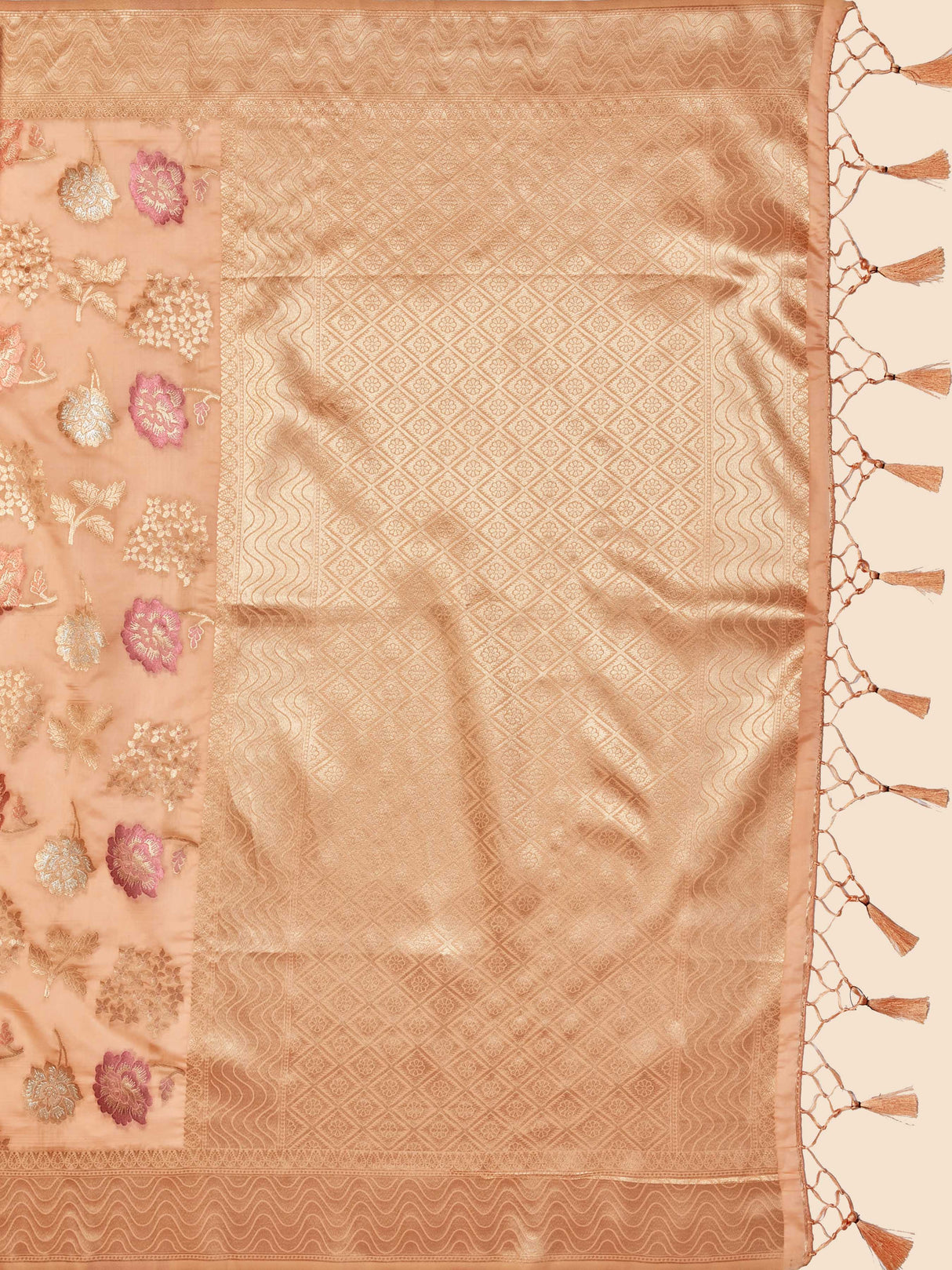 Mimosa Women's Woven Design Kanjivaram Art Silk Saree With Blouse Piece : SA00001058PC