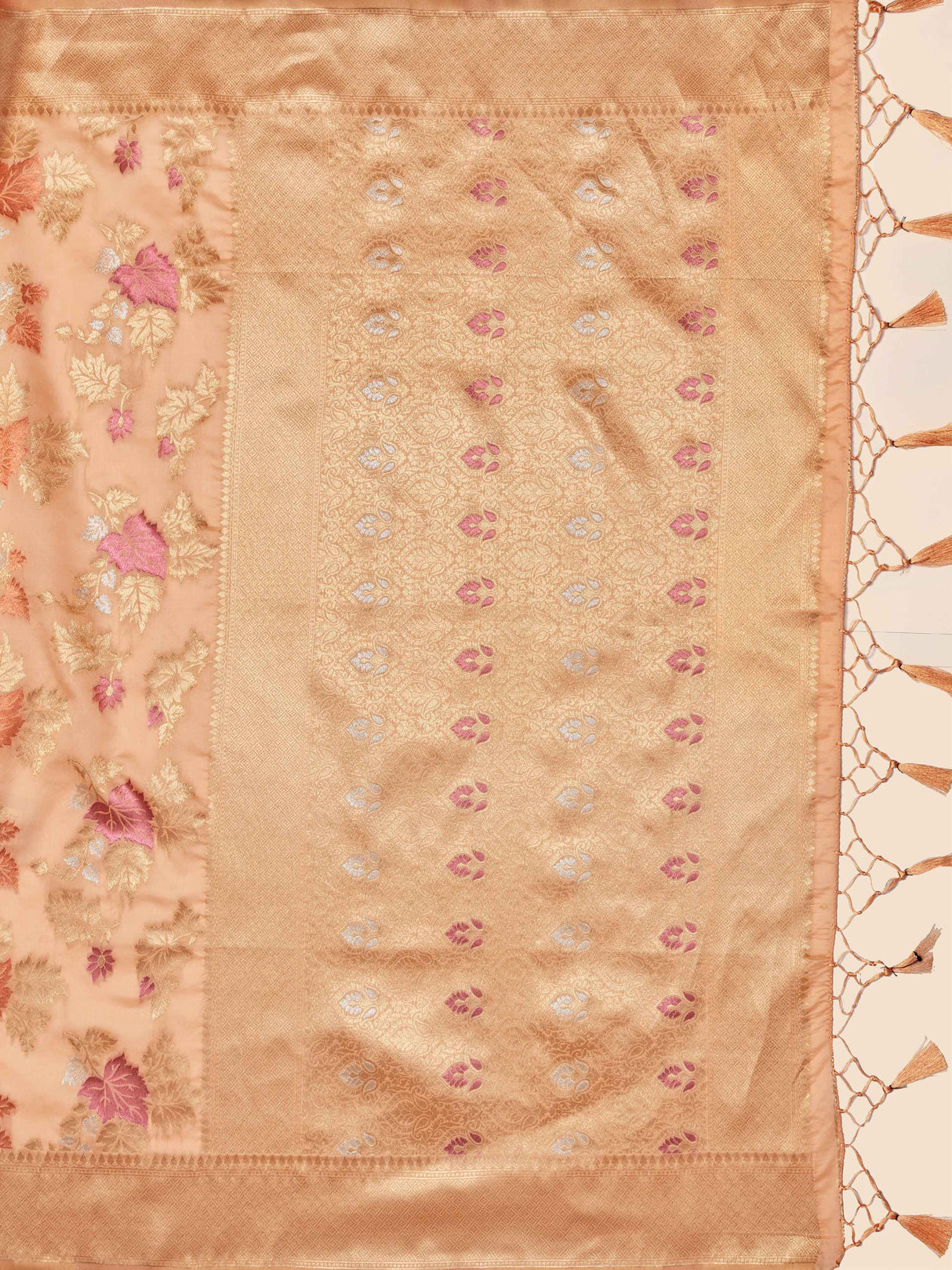 Mimosa Women's Woven Design Kanjivaram Style Art Silk Saree With Blouse Piece : SA00001059PC