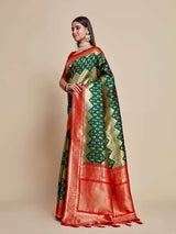 Mimosa Women's Woven Design Kanjivaram Art Silk Saree With Blouse Piece : SA00001062BG