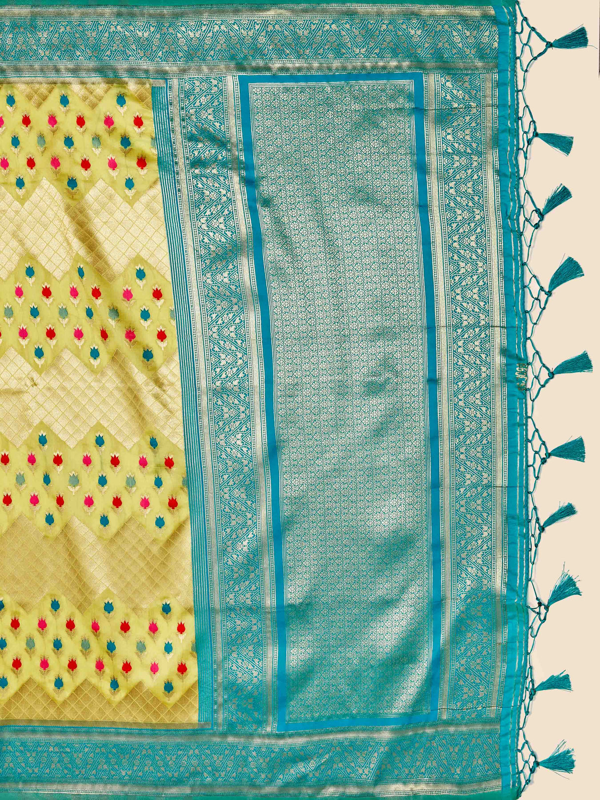 Mimosa Women's Woven Design Kanjivaram Art Silk Saree With Blouse Piece : SA00001062YLW