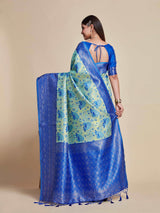 Mimosa Women's Woven Design Kanjivaram Art Silk Saree With Blouse Piece : SA00001101RB