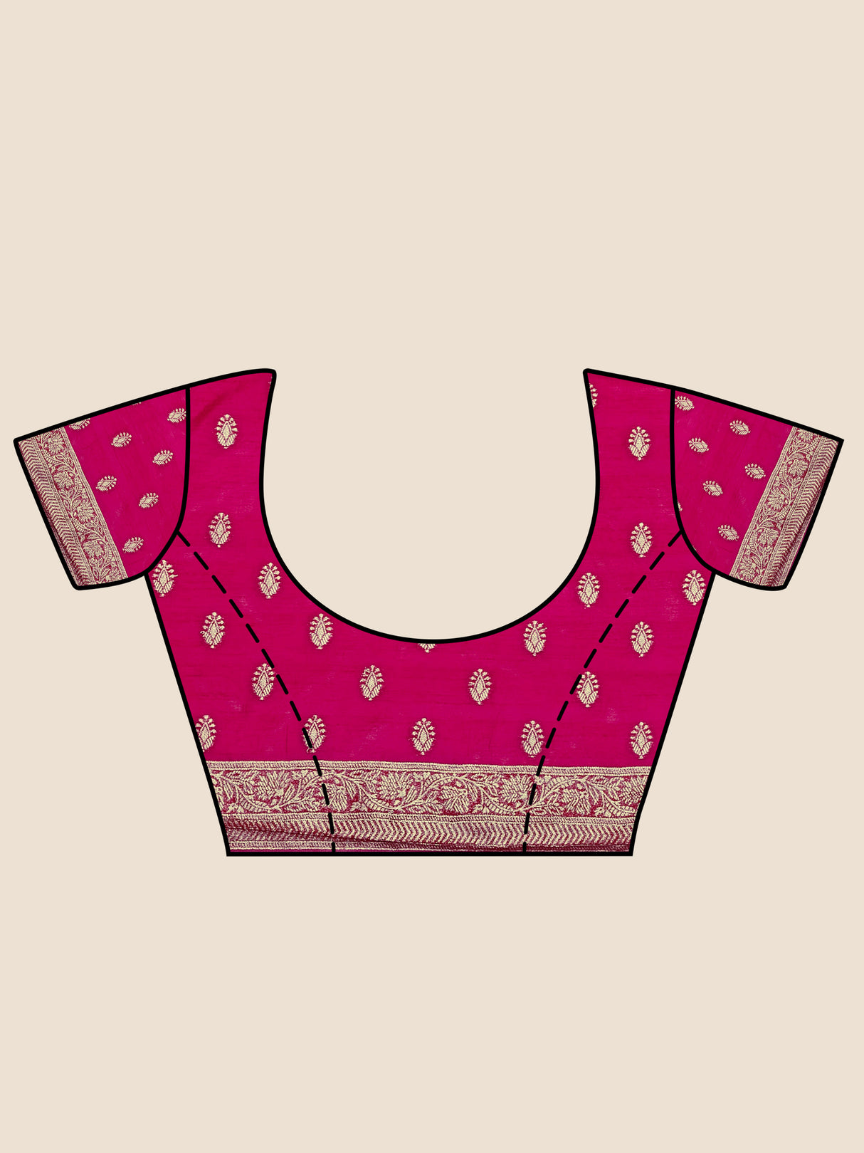Mimosa Women's Woven Design Banarasi Organza Saree With Blouse Piece : SA00001160MR