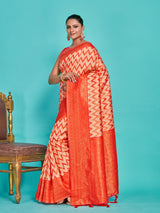 Mimosa Women's Woven Design Kanjivaram Art Silk Saree With Blouse Piece : SA00001280PCFREE