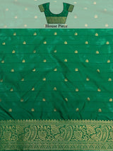 Mimosa Women's Woven Design Kanjivaram Art Silk Saree With Blouse Piece : SA00001280PSFREE