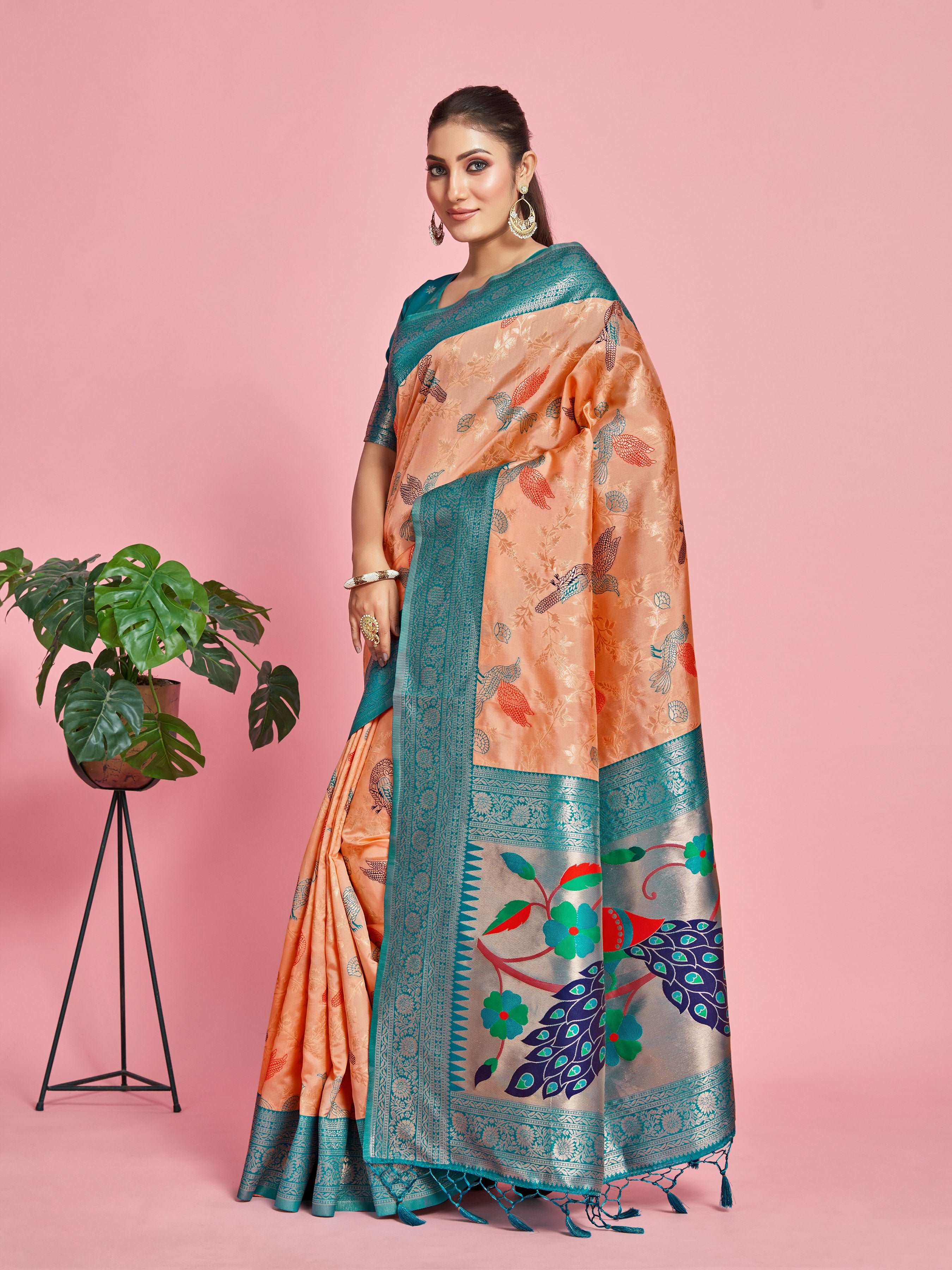 Pretty blouse with Lenin saree - Shruthireddy Designers | Facebook