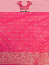 Mimosa Women's Woven Design Kanjivaram Art Silk Saree With Blouse Piece : SA00001283PNKFREE