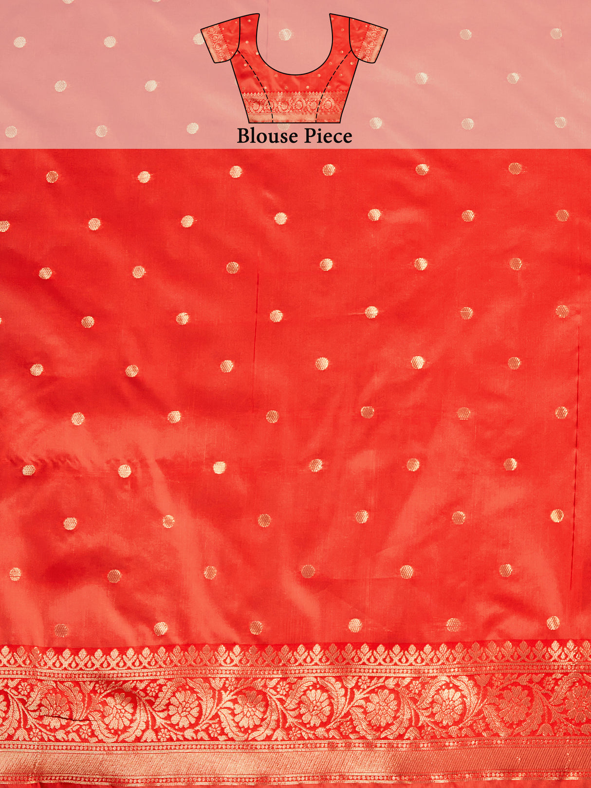 Mimosa Women's Woven Design Banarasi Linen Saree With Blouse Piece : SA00001284REDFREE