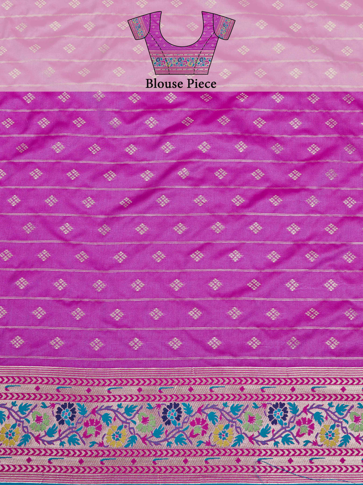 Mimosa Women's Woven Design Patola Style Art Silk Saree With Blouse Piece : SA00001349ANFREE