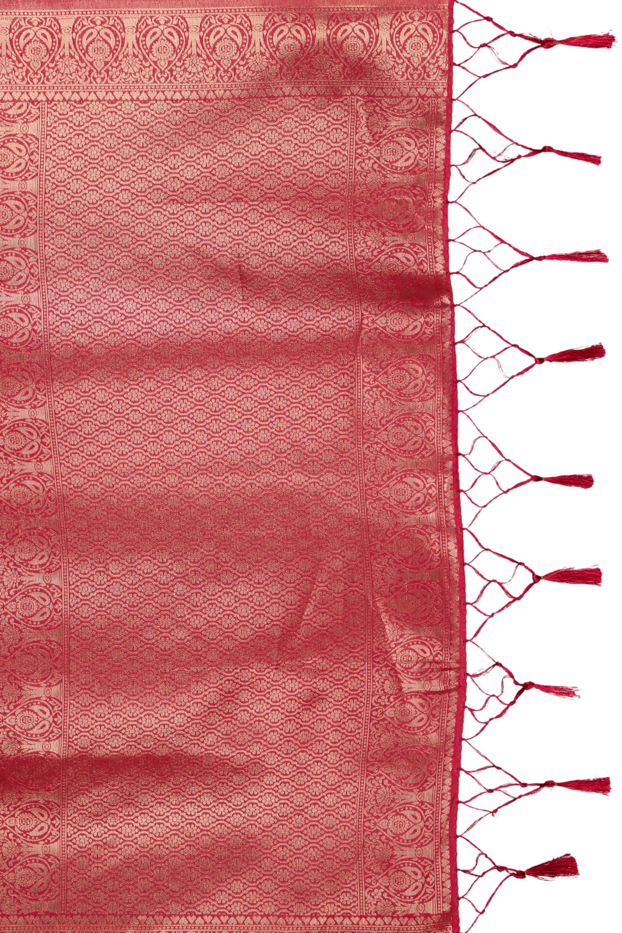 Mimosa Women's Woven Design Kanjivaram Style Art Silk Saree With Blouse Piece : SA00001591PNKFREE