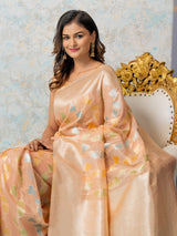 Mimosa Women's Woven Design Banarasi Style Art Silk Saree With Blouse Piece : SA00002069PCFREE