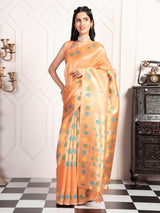 Mimosa Women's Woven Design Banarasi Style Art Silk Saree With Blouse Piece : SA00002082PCFREE