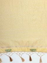 Mimosa Womens Art Silk Saree Kasavu Cream Color