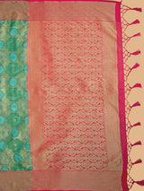 Mimosa Women's Woven Design Banarasi Art Silk Saree With Blouse Piece : SA00001213SFFREE