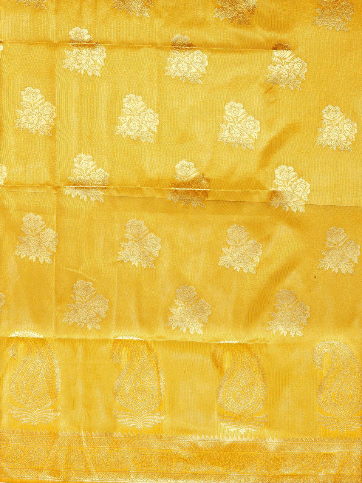 Mimosa Women's Woven Design Banarasi Art Silk Saree With Blouse Piece : SA00001217GDFREE