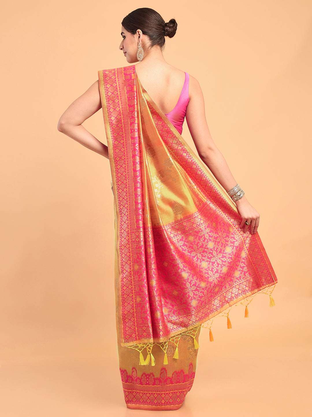 Mimosa Women's Woven Design Banarasi Art Silk Saree With Blouse Piece : SA00001063MSFREE