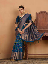 Mimosa Women's Woven Design Kanjivaram Art Silk Saree With Blouse Piece : SA0000908IB