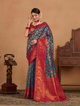 Mimosa Women's Woven Design Kanjivaram Art Silk Saree With Blouse Piece : SA0000890IB