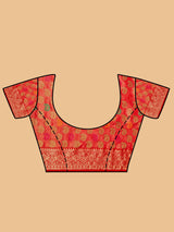 Mimosa Women's Woven Design Banarasi Art Silk Saree With Blouse Piece : SA00001224GJFREE