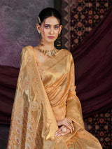 Mimosa Women's Woven Design Kanjivaram Art Silk Saree With Blouse Piece : SA0000905PC