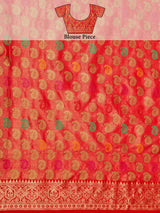 Mimosa Women's Woven Design Banarasi Art Silk Saree With Blouse Piece : SA00001224GJFREE