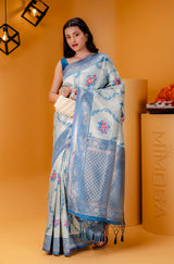 Mimosa Women's Woven Design Kanjivaram Style Art Silk Saree With Blouse Piece : SA00001626SFFREE
