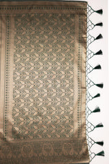 Mimosa Women's Woven Design Kanjivaram Style Art Silk Saree With Blouse Piece : SA00001612PSFREE