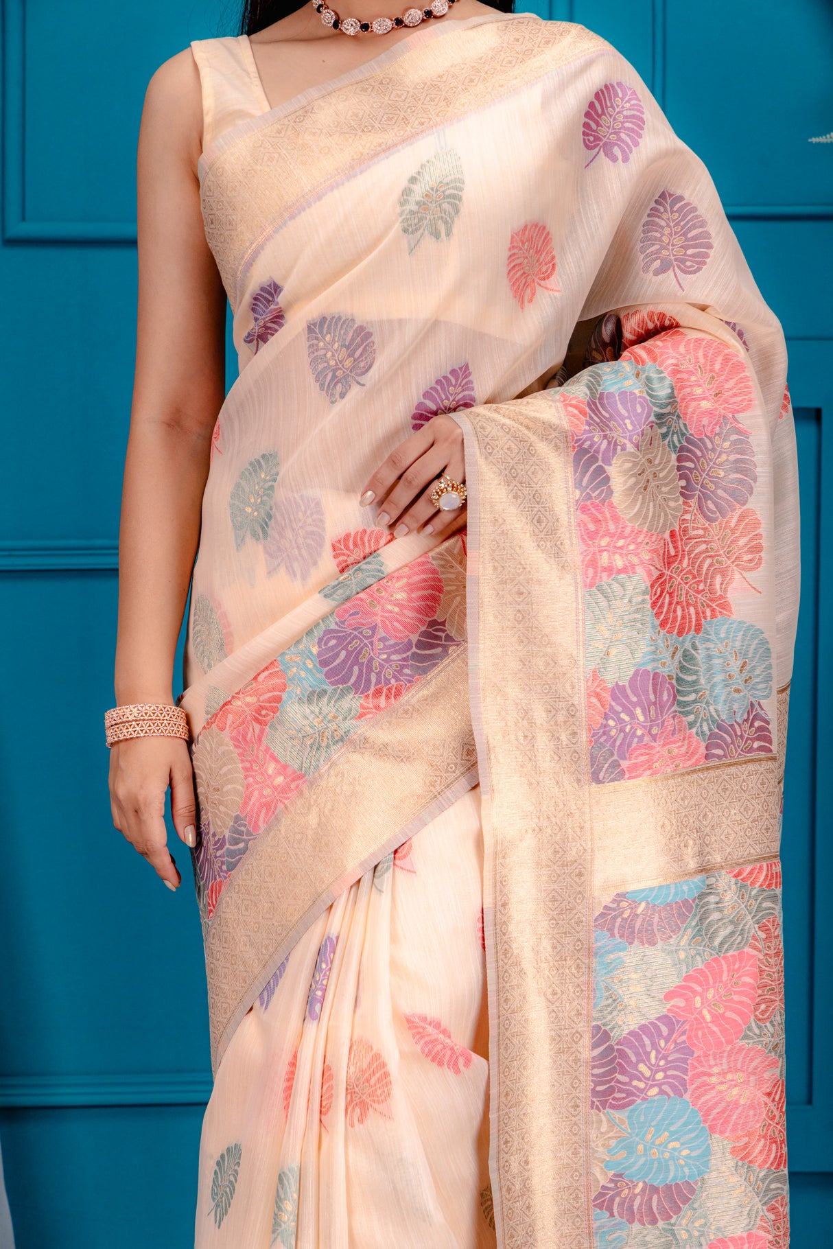 Mimosa Women's Woven Design Banarasi Style Art Silk Saree With Blouse Piece : SA00001787PCFREE