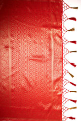Mimosa Women's Woven Design Kanjivaram Style Art Silk Saree With Blouse Piece : SA00001586ORFREE