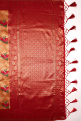 Mimosa Women's Woven Design Banarasi Style Art Silk Saree With Blouse Piece : SA00001606PCFREE